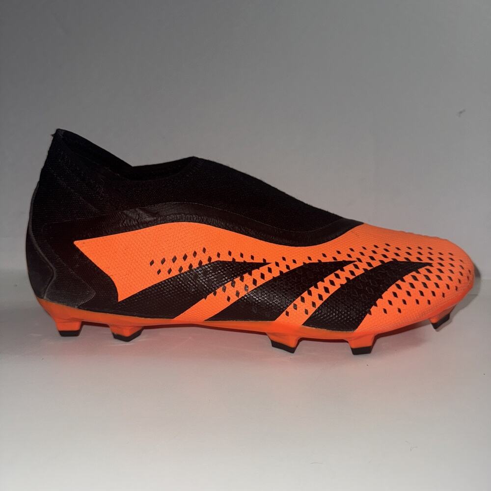 Adidas Predator Accuracy+ FG Orange Black Soccer Cleats GW4595 Men's Size 8 Shoe